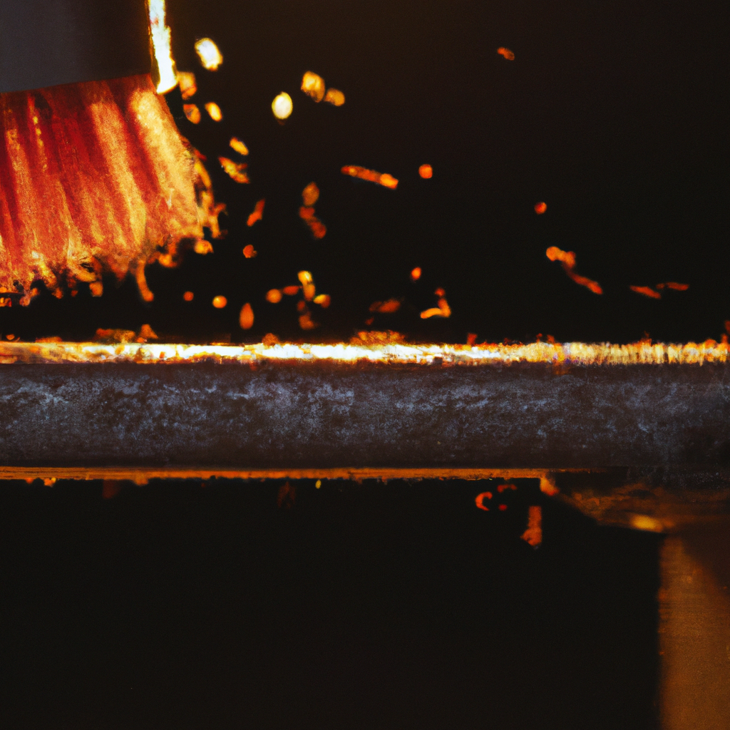 Close-up of chimney brush with soot particles and professional tools